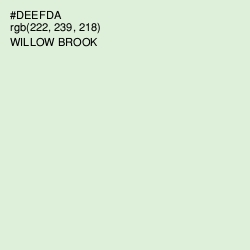 #DEEFDA - Willow Brook Color Image